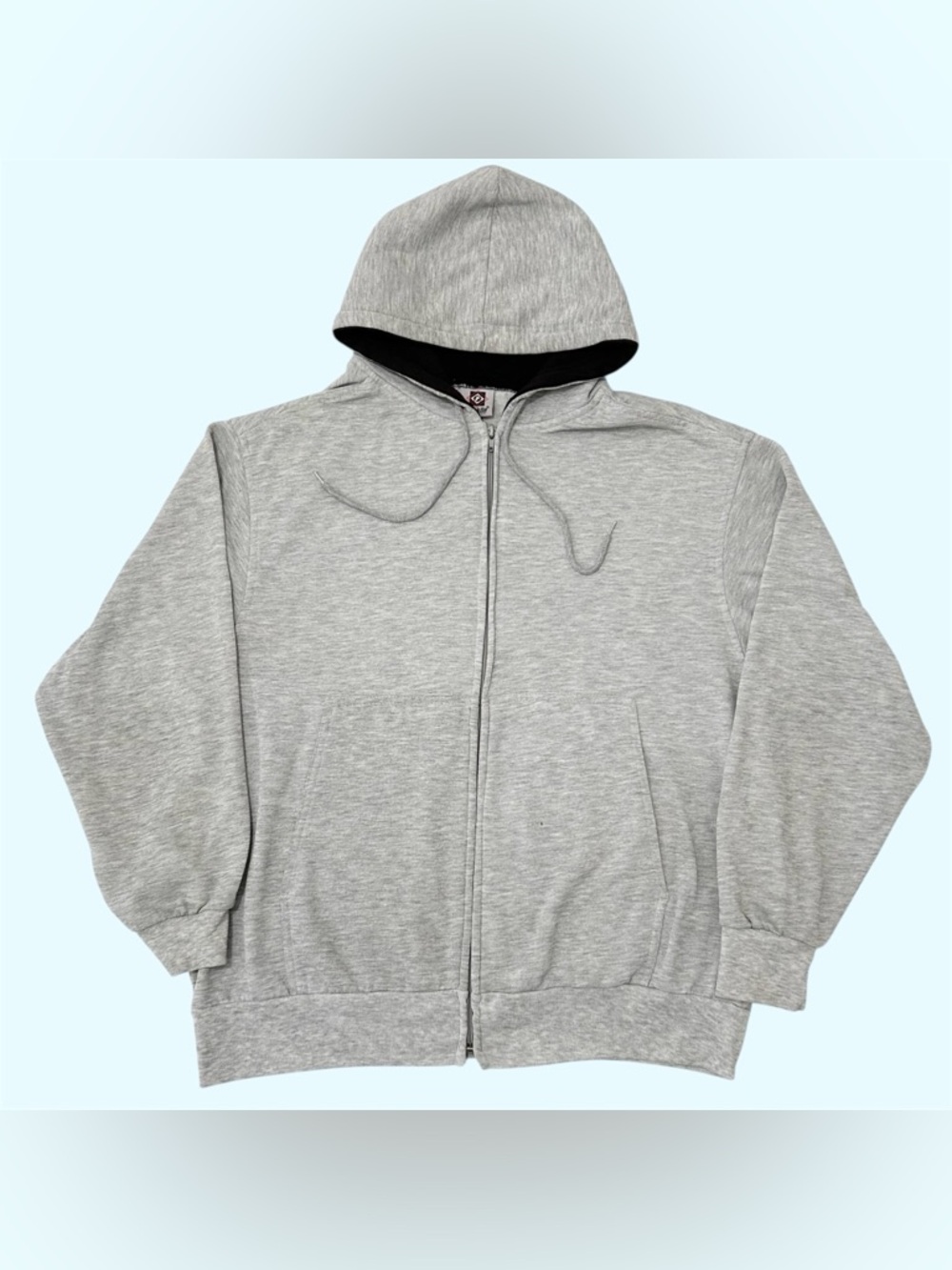 Vintage 90s Franklin Sports Blank Full Zip Hoodie Grey XL